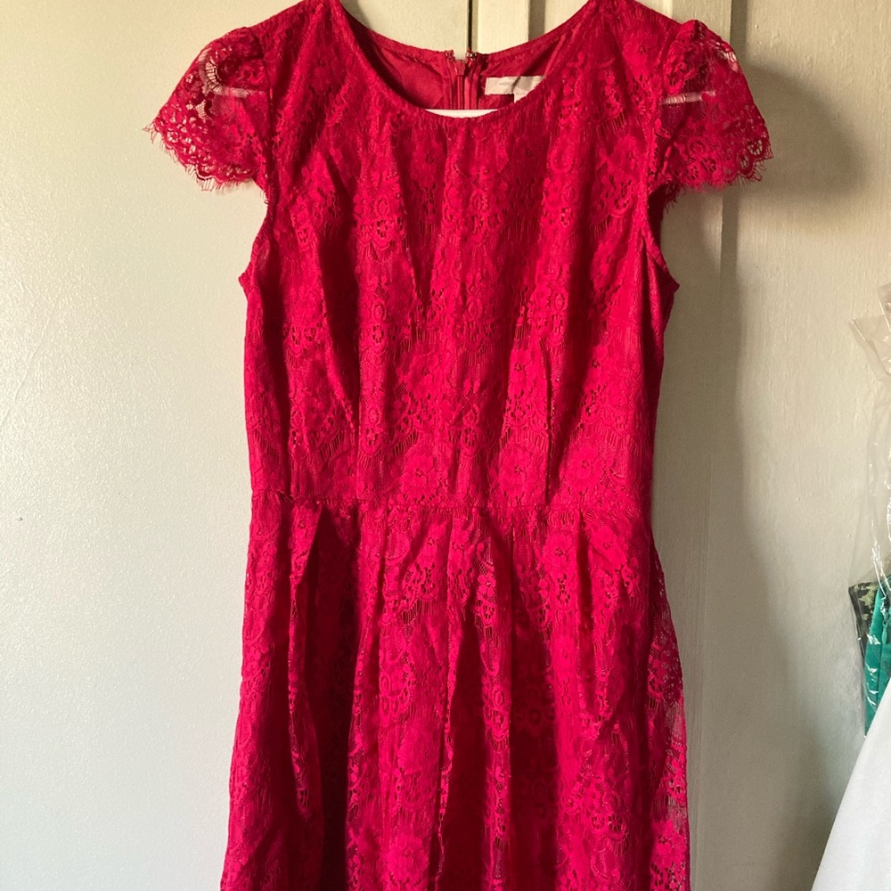 Hot pink dress